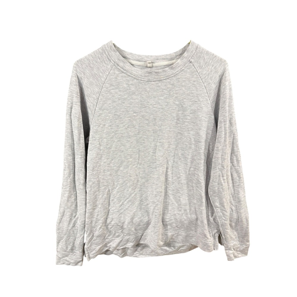 Lou & Grey Signaturesoft Sweatshirt Womens Medium Gray Raglan Pullover Crewneck
